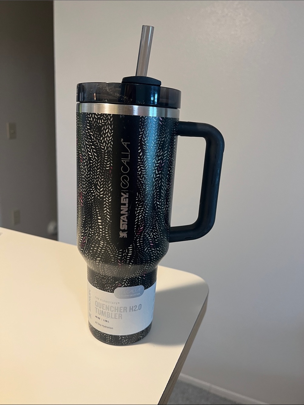 Black Quencher H2.0 Travel Tumbler with Handle